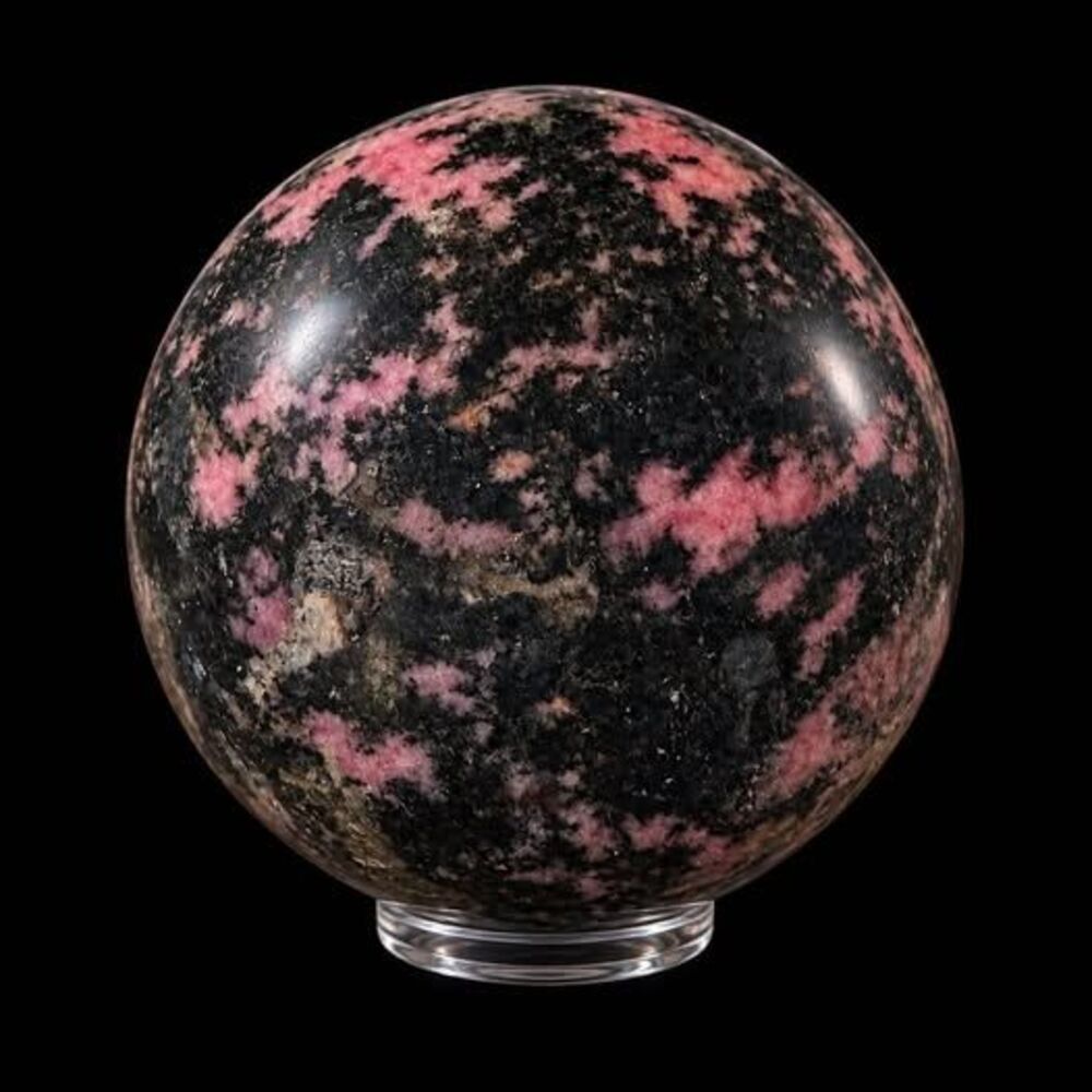 Polished Rhodonite Crystal Sphere